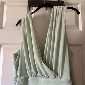 Nordstrom One Shoulder Mint Dress